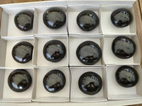 Polished Black Basalt Galets x 12 From Madagascar