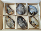 Polished Dendritic Agate Standing Free Forms x 6 From Moralambo, Madagascar