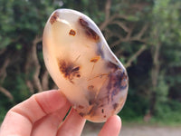 Polished Dendritic Agate Standing Free Forms x 6 From Moralambo, Madagascar