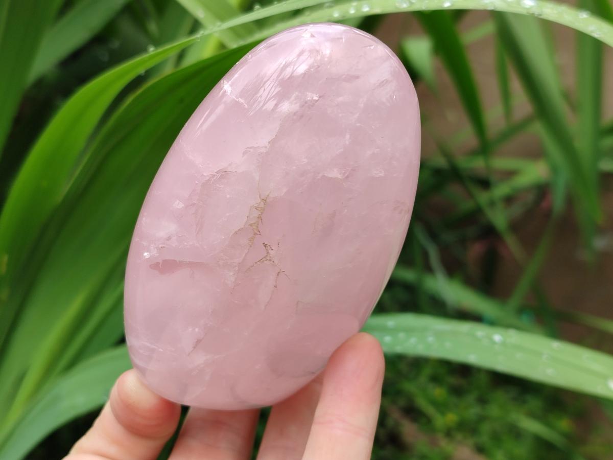 Polished Rose Quartz Standing Free Forms x 4 From Madagascar