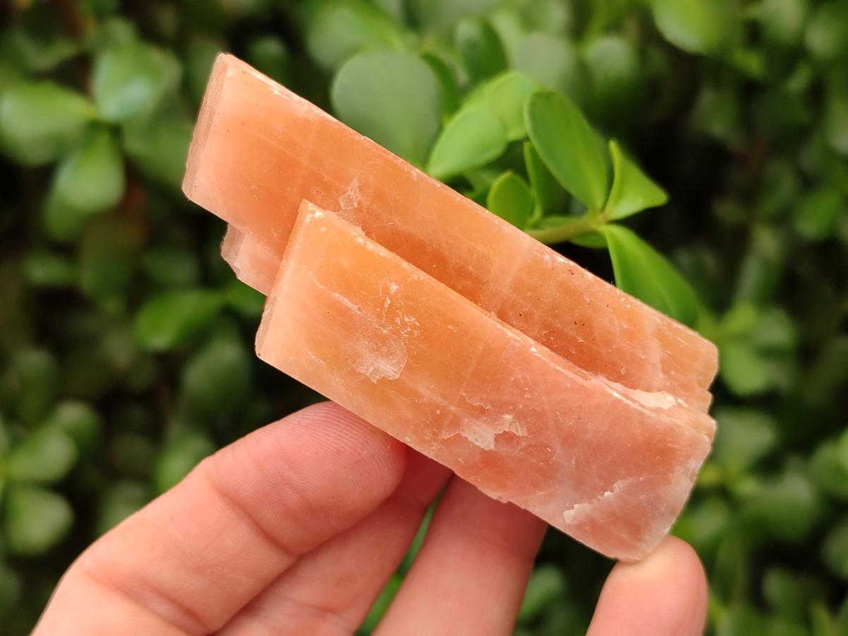 Natural Sunset Orange Calcite Specimens x 24 From Spitzkop, Namibia