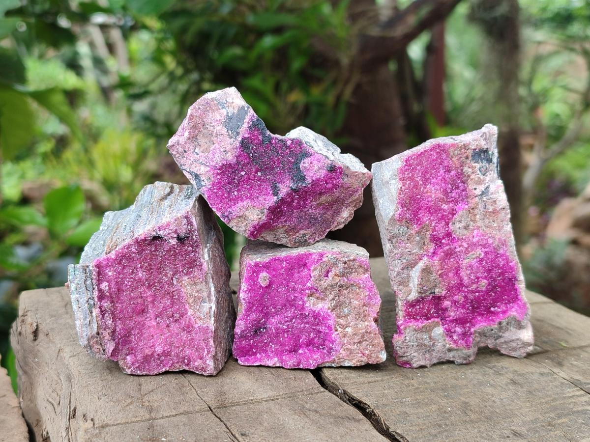 Natural Salrose Cobaltion Dolomite Specimens x 12 From Kakanda, Congo
