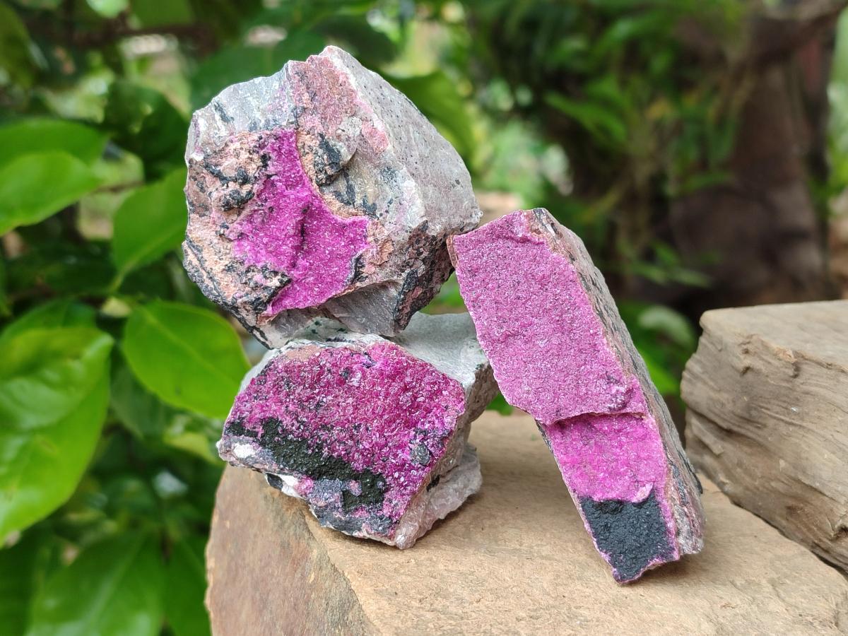 Natural Salrose Cobaltion Dolomite Specimens x 12 From Kakanda, Congo