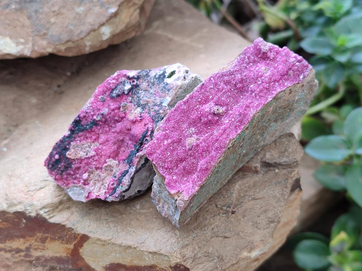 Natural Salrose Cobaltion Dolomite Specimens x 12 From Kakanda, Congo