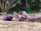 Natural Smokey Window Amethyst Crystals x 70 From Chiredzi, Zimbabwe