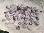 Natural Smokey Window Amethyst Crystals x 70 From Chiredzi, Zimbabwe