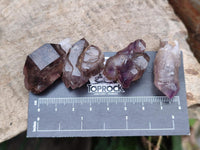 Natural Smokey Window Amethyst Crystals x 70 From Chiredzi, Zimbabwe