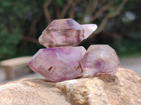 Natural Smokey Window Amethyst Crystals x 70 From Chiredzi, Zimbabwe