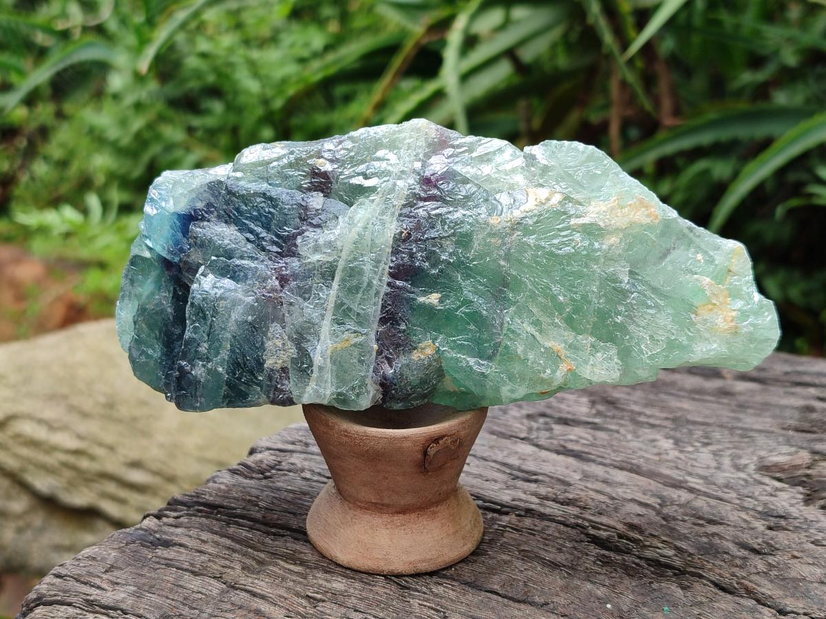 Natural Watermelon Fluorite Cobbed Specimens x 8 From Uis, Namibia