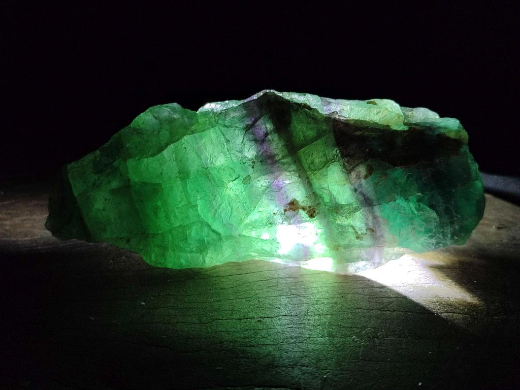 Natural Watermelon Fluorite Cobbed Specimens x 8 From Uis, Namibia