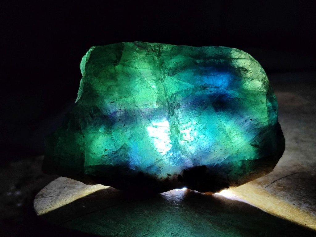 Natural Watermelon Fluorite Cobbed Specimens x 8 From Uis, Namibia