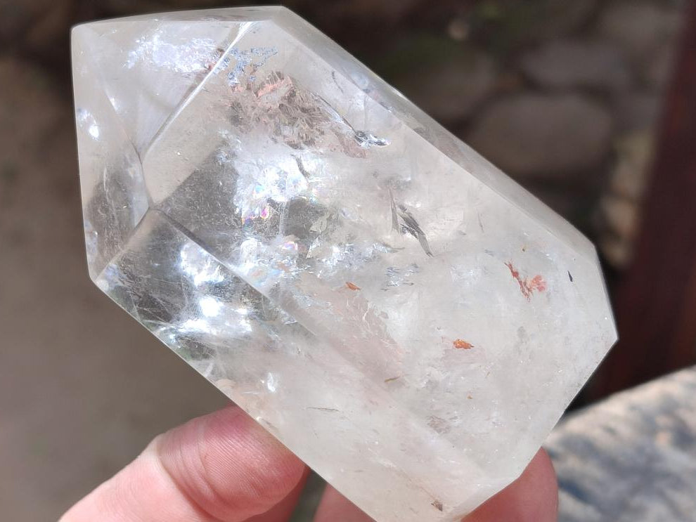 Polished Clear Quartz Crystals x 6 From Madagascar