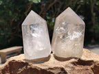 Polished Clear Quartz Crystals x 6 From Madagascar