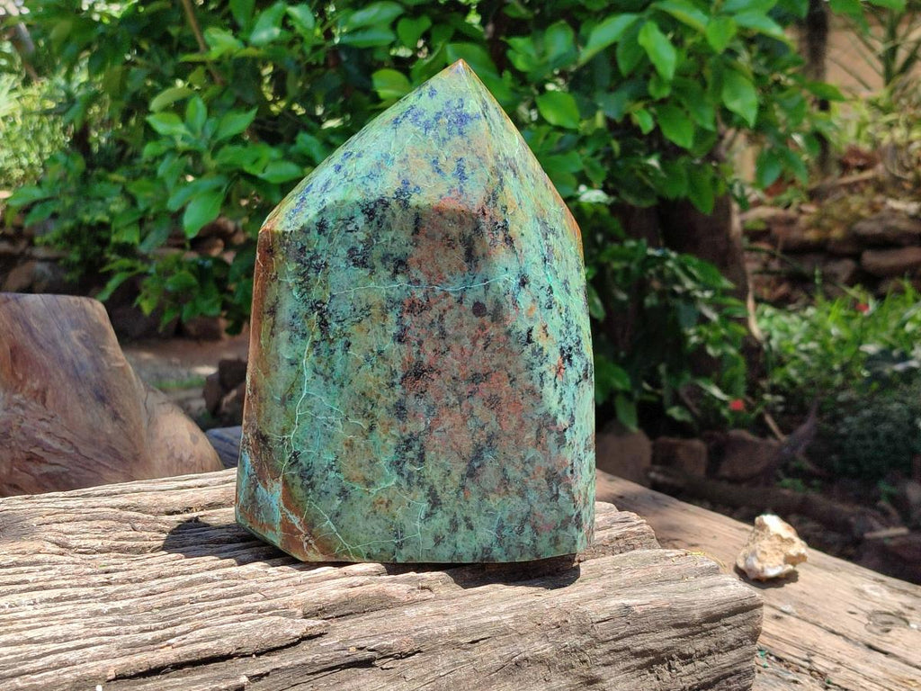 Polished African Turquoise Chrysocolla Display Crystal x 1 From South Africa