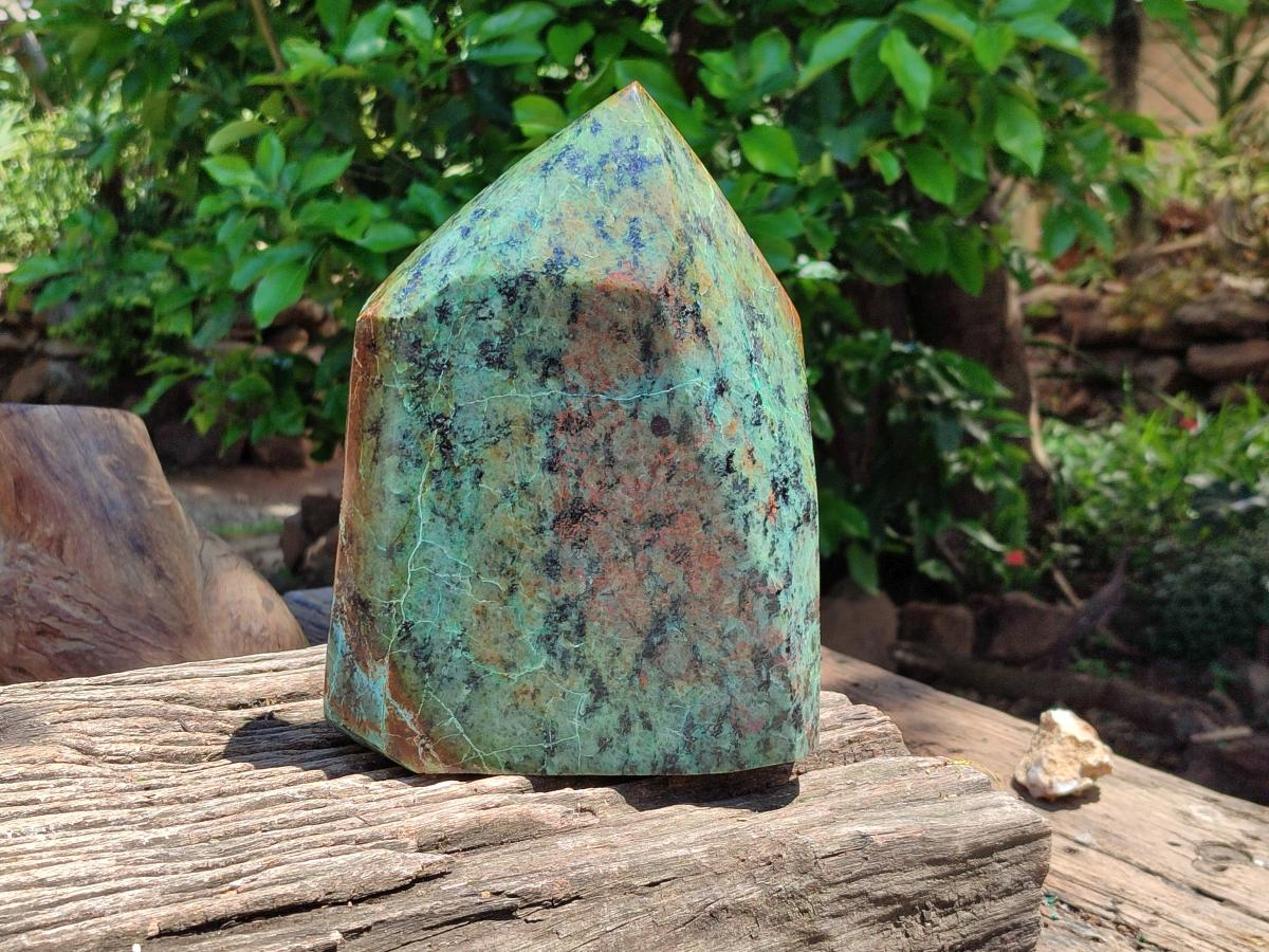 Polished African Turquoise Chrysocolla Display Crystal x 1 From South Africa
