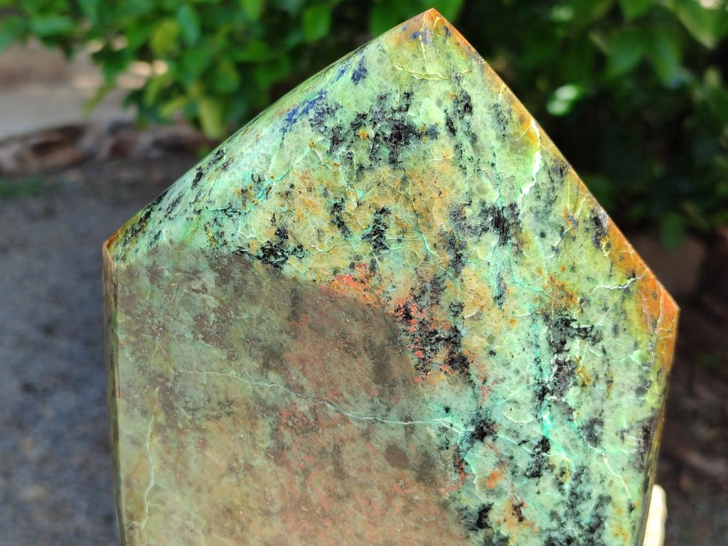 Polished African Turquoise Chrysocolla Display Crystal x 1 From South Africa