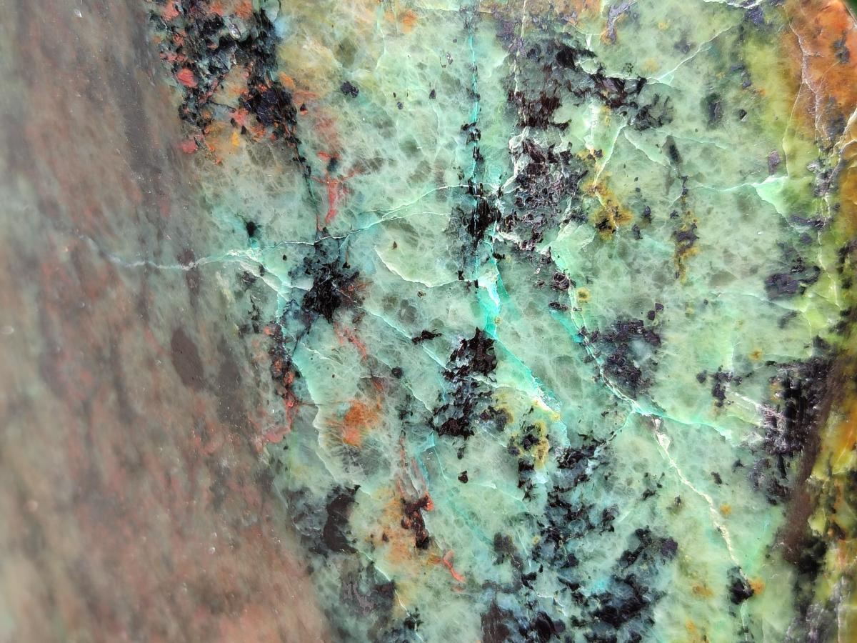 Polished African Turquoise Chrysocolla Display Crystal x 1 From South Africa