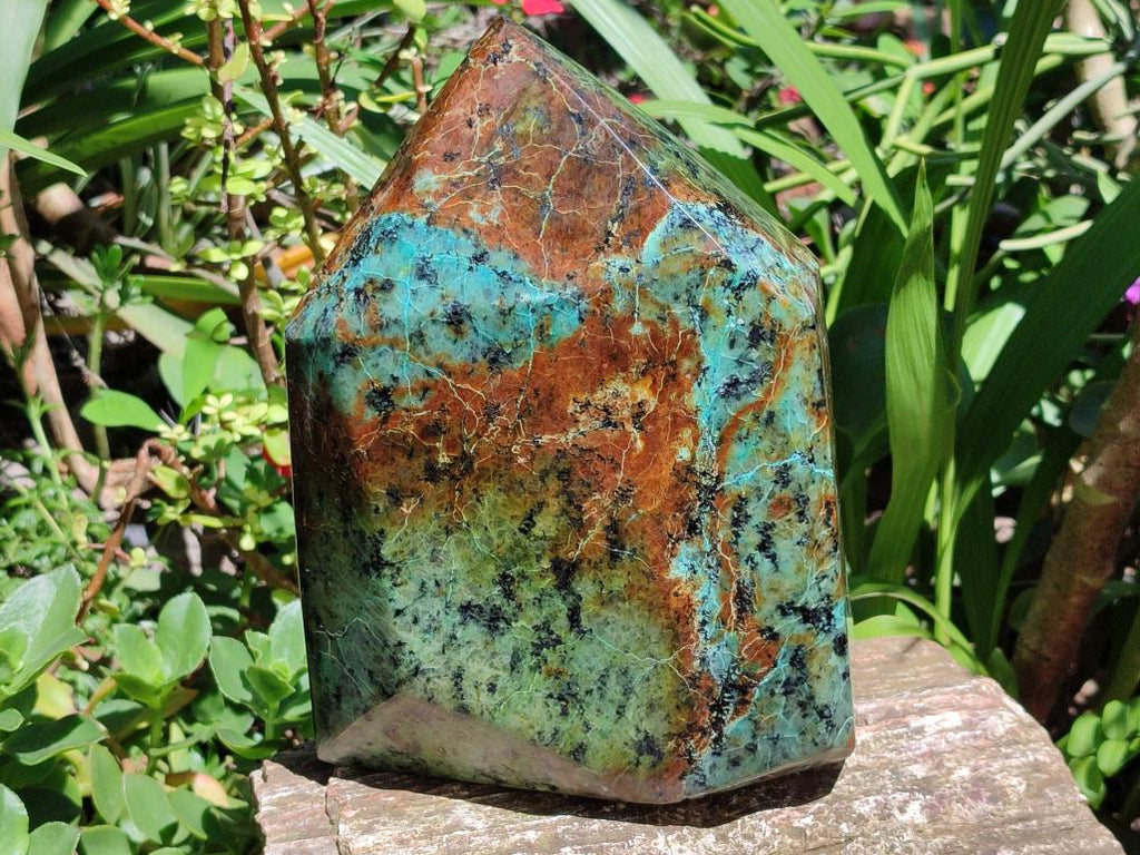 Polished African Turquoise Chrysocolla Display Crystal x 1 From South Africa