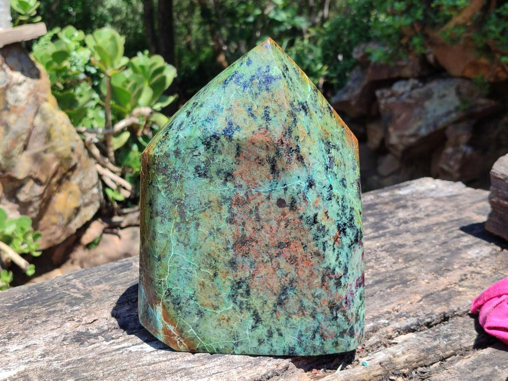 Polished African Turquoise Chrysocolla Display Crystal x 1 From South Africa