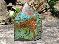 Polished African Turquoise Chrysocolla Display Crystal x 1 From South Africa