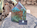 Polished African Turquoise Chrysocolla Display Crystal x 1 From South Africa