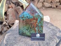 Polished African Turquoise Chrysocolla Display Crystal x 1 From South Africa