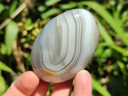 Polished Banded Agate Galets x 24 From Madagascar