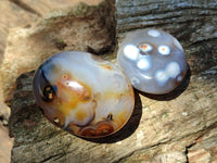 Polished Banded Agate Galets x 24 From Madagascar