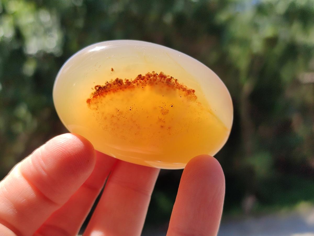 Polished Banded Agate Galets x 24 From Madagascar