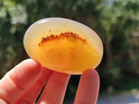 Polished Banded Agate Galets x 24 From Madagascar