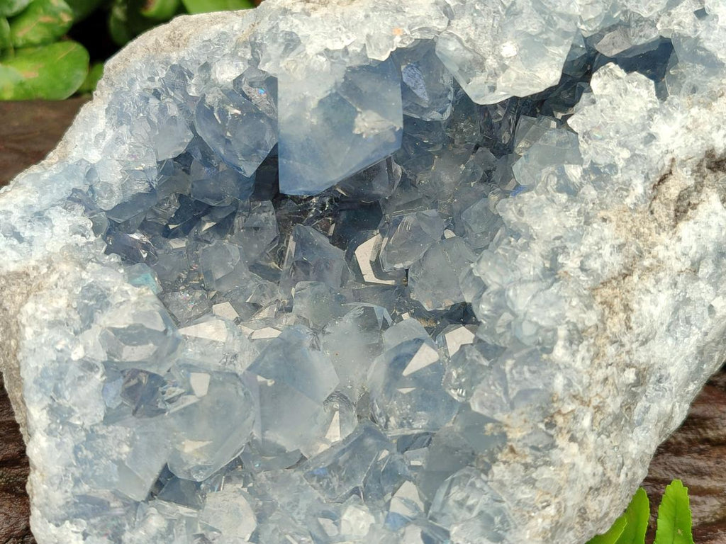 Natural Large Blue Celestite Geode Specimens x 1 From Sakoany, Madagascar