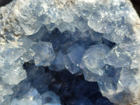 Natural Large Blue Celestite Geode Specimens x 1 From Sakoany, Madagascar