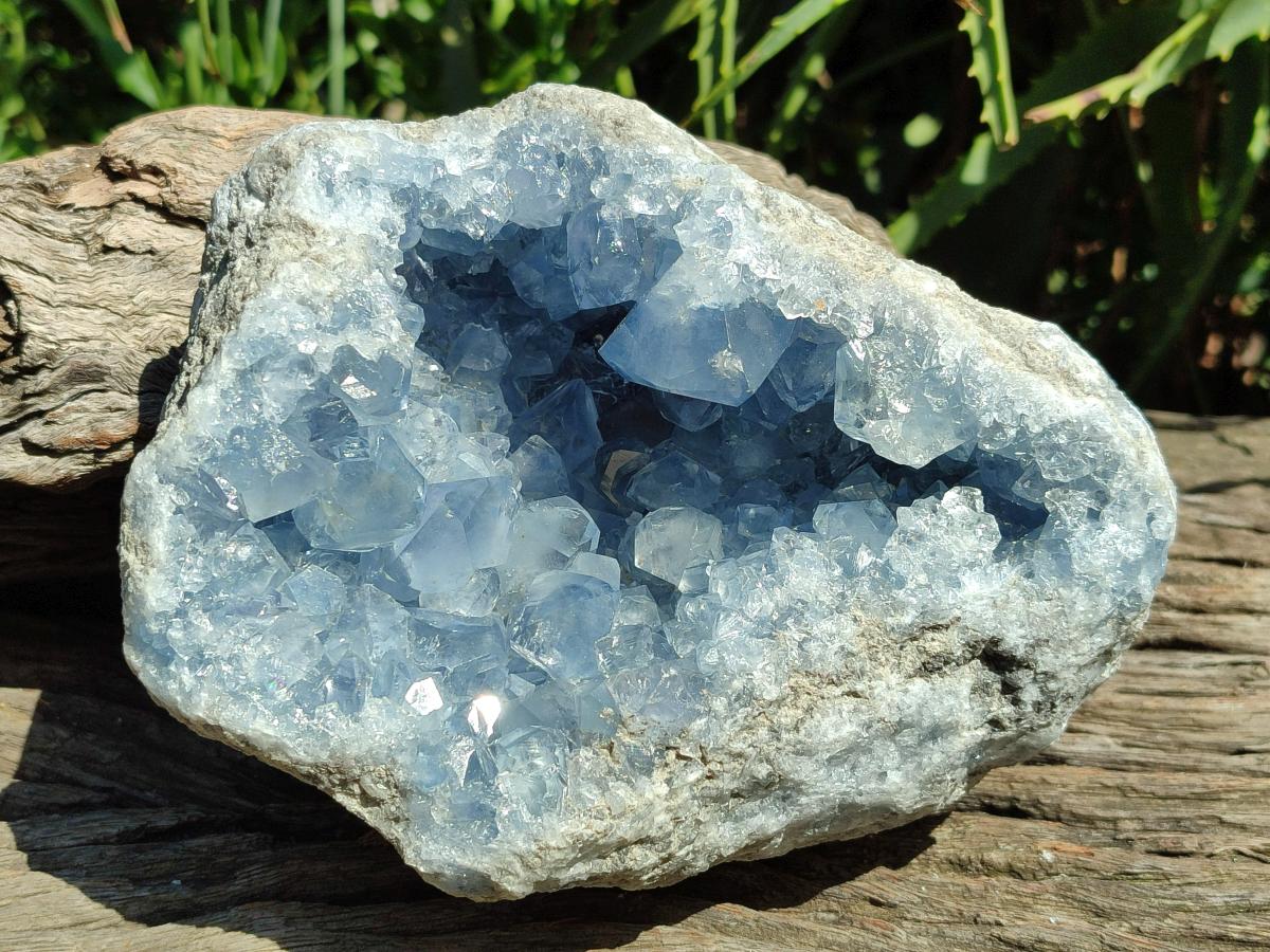 Natural Large Blue Celestite Geode Specimens x 1 From Sakoany, Madagascar