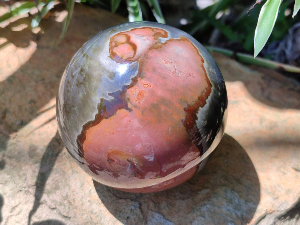 Polished Polychrome Jasper Spheres x 4 From NW Coast, Madagascar