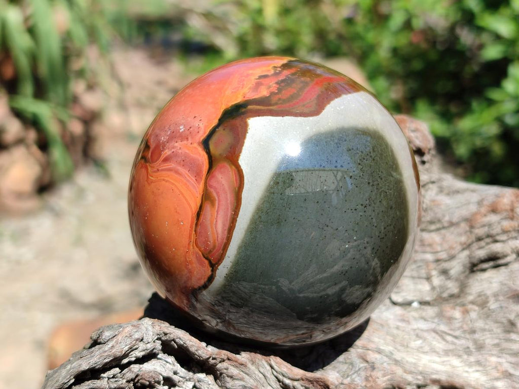 Polished Polychrome Jasper Spheres x 4 From NW Coast, Madagascar