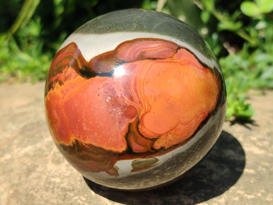 Polished Polychrome Jasper Spheres x 4 From NW Coast, Madagascar