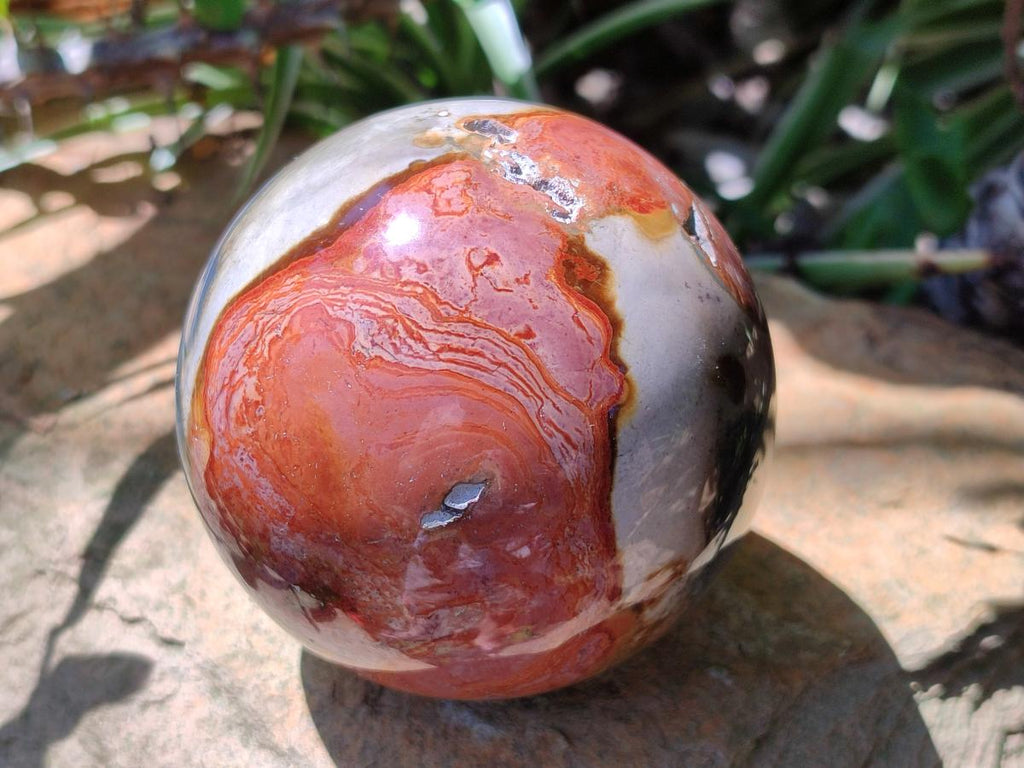 Polished Polychrome Jasper Spheres x 4 From NW Coast, Madagascar