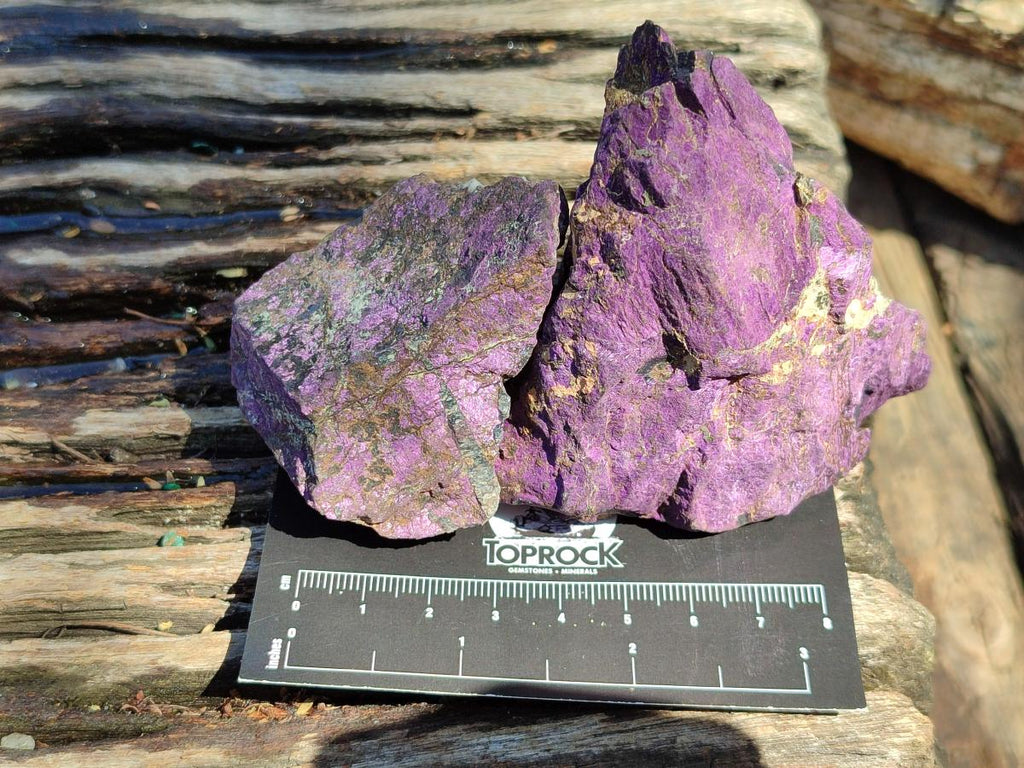 Natural Metallic Purpurite Specimens x 12 From Erongo, Namibia