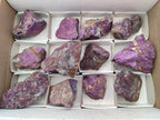 Natural Metallic Purpurite Specimens x 12 From Erongo, Namibia