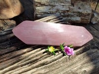Polished Double Terminated Gemmy Rose Quartz Crystal x 1 From Madagascar