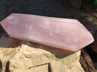 Polished Double Terminated Gemmy Rose Quartz Crystal x 1 From Madagascar