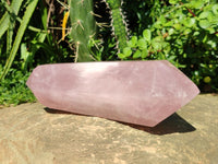 Polished Double Terminated Gemmy Rose Quartz Crystal x 1 From Madagascar