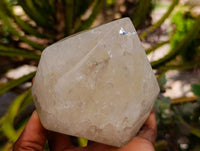 Polished Large White Quartz Crystals x 2 From Angola