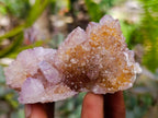 Natural Drusy Amethyst and Ametrine Spirit Clusters x 6 From Boekenhouthoek, South Africa
