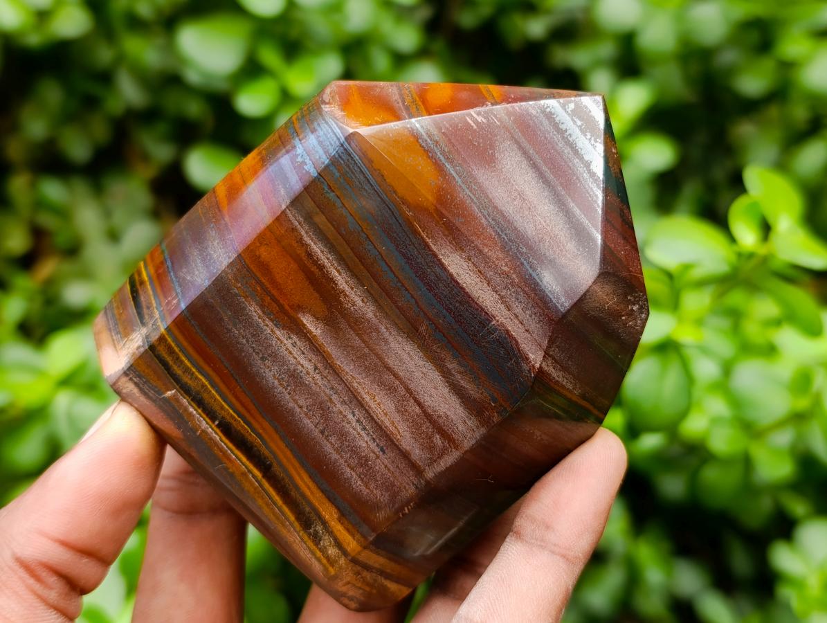 Polished Banded Tiger Iron Display Crystals x 4 From South Africa