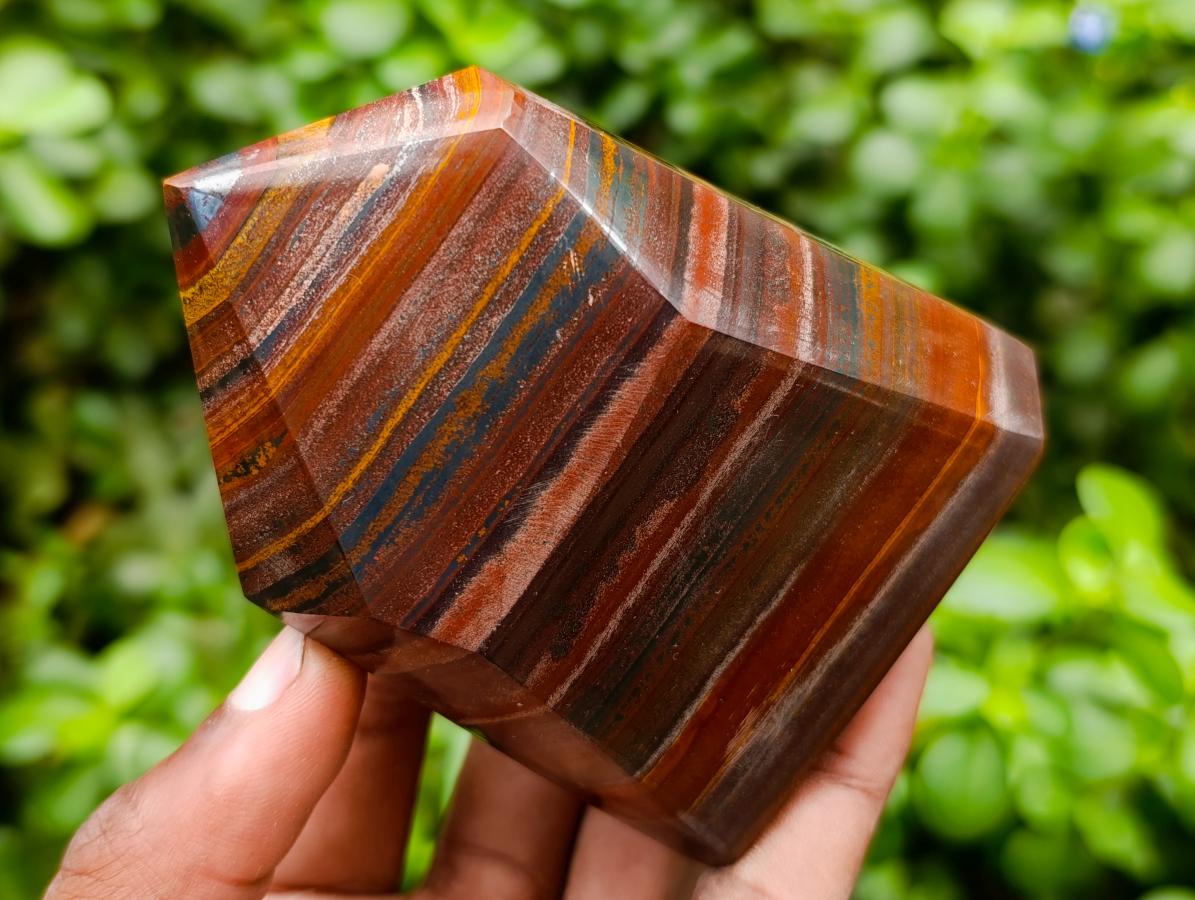 Polished Banded Tiger Iron Display Crystals x 4 From South Africa