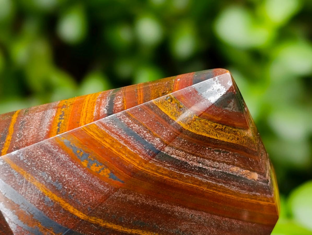 Polished Banded Tiger Iron Display Crystals x 4 From South Africa