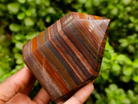 Polished Banded Tiger Iron Display Crystals x 4 From South Africa