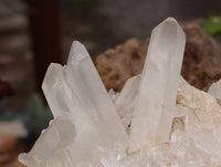 Natural Clear Quartz Clusters x 7 From Madagascar