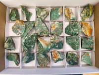 Natural Swazi Jade Cobbed Specimens x 24 From Swaziland